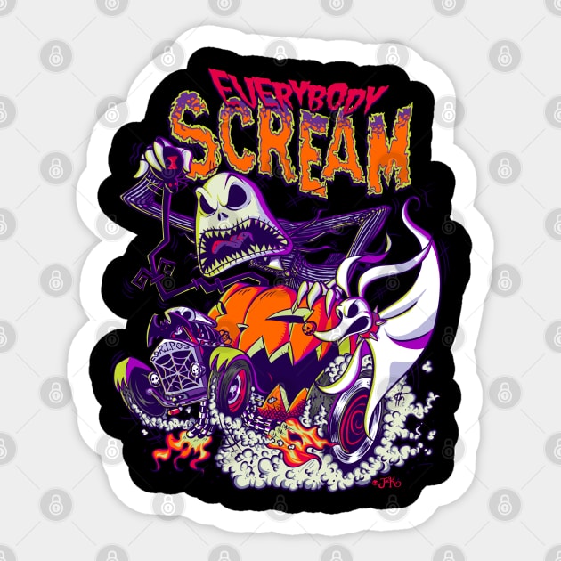 Everybody Scream Sticker by elblackbat